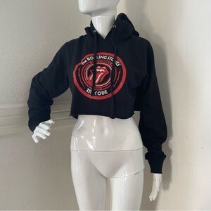 Rolling Stones Crop Top  Hoodie  shirt